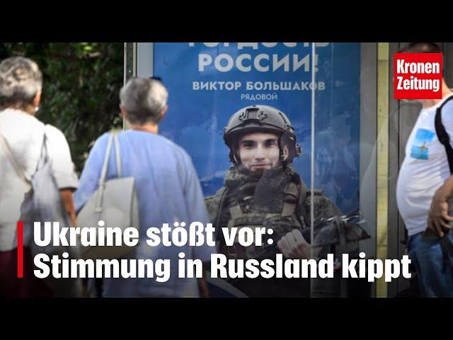 Ukraine stößt vor: Stimmung in Russland kippt | krone.tv NEWS