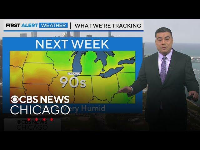 Stretch of rainy, muggy weather coming for Chicago area next week