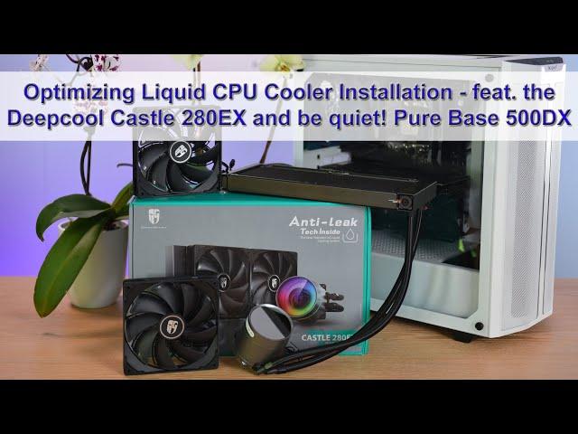 Front vs. Top AIO Liquid CPU Cooler - feat. Deepcool Castle 280EX Install on AMD's AM4 socket