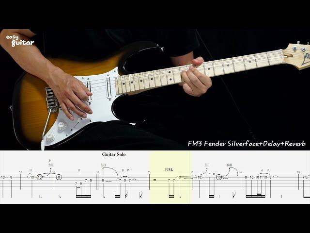 Eric Clapton - Wonderful Tonight instrumental Guitar Lesson With TAb(Slow tempo)