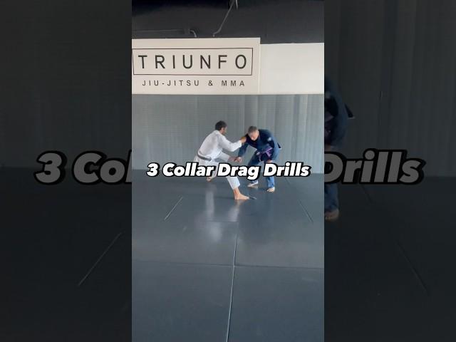 3 Collar Drag Drills.  #jiujitsu #bjj #takedown #brazilianjiujitsu