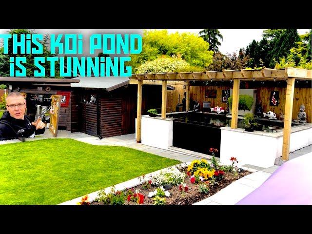 WOW THIS KOI POND VISIT BLEW ME AWAY, STUNNING SET UP AND GARDEN.