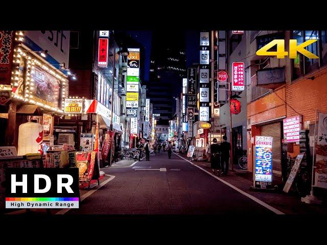 4k 50fps HDR Test - Evening Bike Ride - Shimokitazawa to Shinjuku