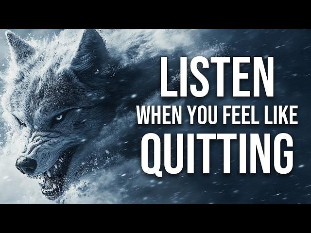 LISTEN when you FEEL like QUITTING!  (Official Lyric Video - WOLF IN THE WIND) 