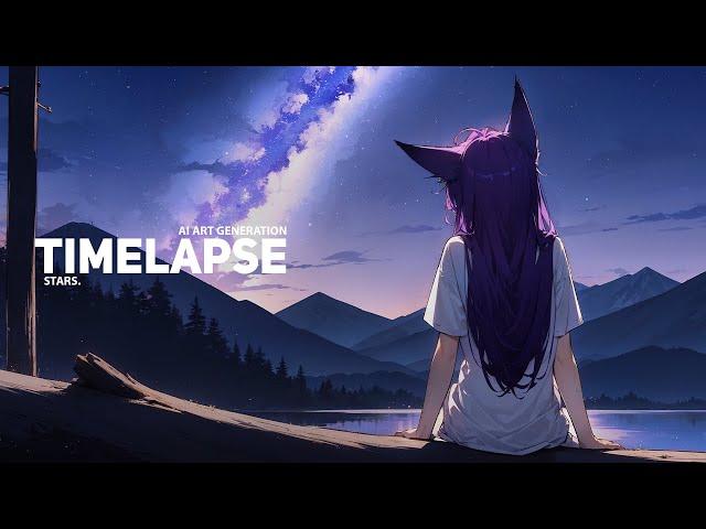 Generation timelapse #20 | stars.