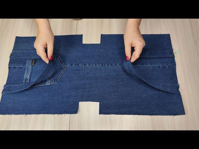 ⭐️ It’s very easy to sew a bag from old jeans