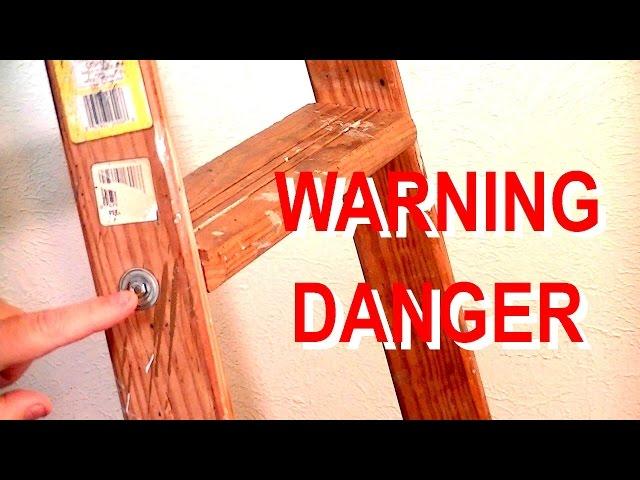 Step ladders At Home Made Safer - Don't Buy A Step Ladder Until You Watch This Video