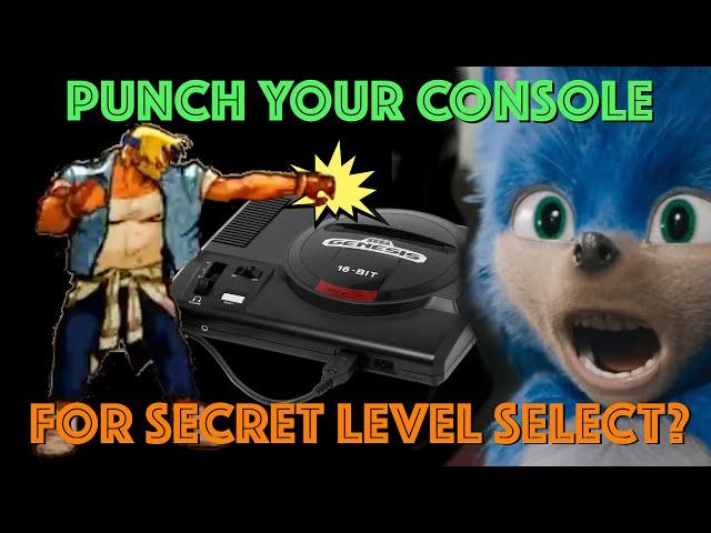 Why does PUNCHING Sonic 3D trigger a Secret Level Select?