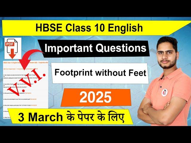 10 footprint important questions 2025
