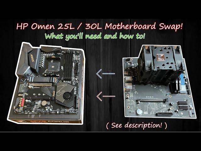 I swapped out my HP Omen motherboard! What you'll need and how to!