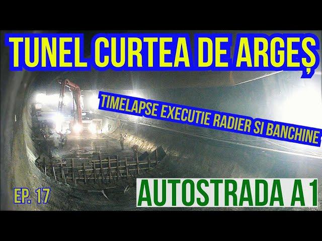 TUNEL Curtea de Arges Ep. 17 - TIMELAPSE Executie radier si banchine | NATM Porr | Raducu P Drum