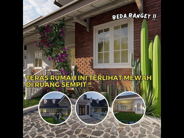 WOW!! DESAIN TERAS RUMAH MUNGIL TAPI MEWAH