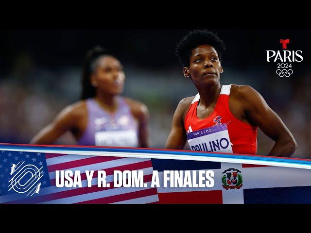 USA y República Dominicana avanzan a la final de 400 M Femenino | Juegos Olímpicos París 2024