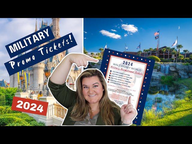 EVERYTHING You NEED To Know About The CHEAPEST Walt Disney World Tickets | 2024 MILITARY DISCOUNTS!