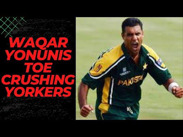 10 Toe Crushing Yorker By Waqar Younis to Famous Batsman | Waqar Younis Wickets