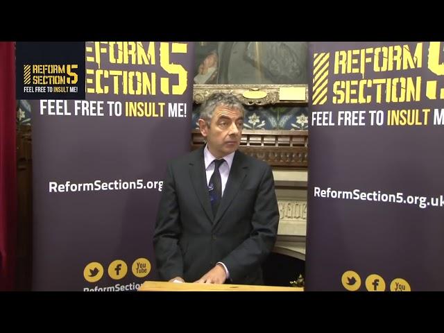 Rowan Atkinson's speech at Reform Section 5 Parliamentary reception