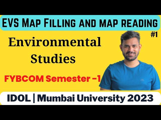 FYBCOM EVS map filling sem 1 | environmental studies map filling  | Mumbai University