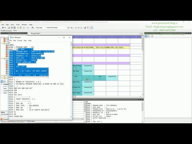 PowerMill post processor Edit