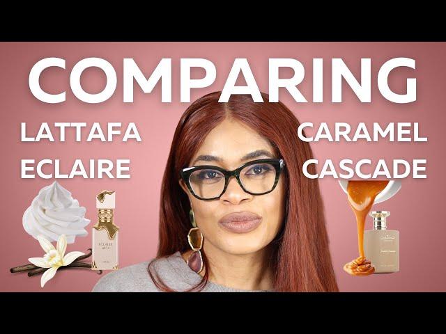 NEW LATTAFA ECLAIRE AND TASKEEN CARAMEL CASCADE BEST PERFUME DUPES OF 2024