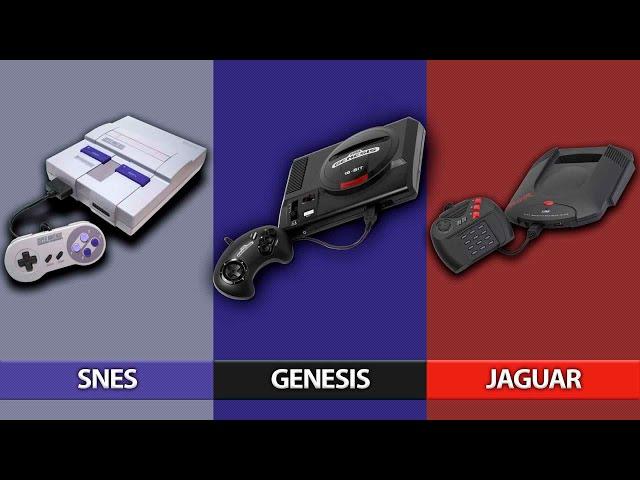 Super Nintendo vs Sega Genesis vs Atari Jaguar | Comparativa Gráfica | No Commentary