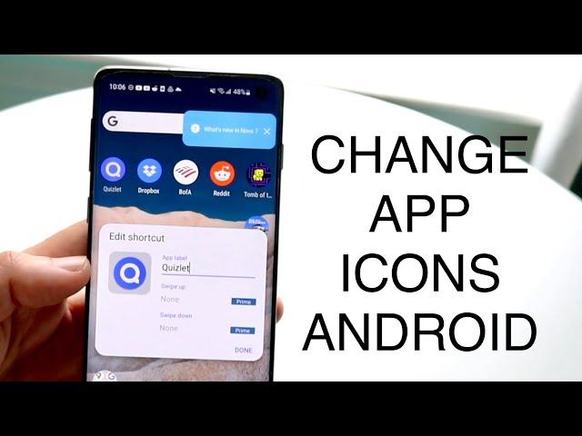 How To Change App Icons On ANY Android! (2023)