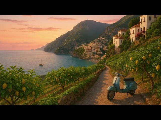 “Mediterranean Dawn | Peaceful Piano Music from Italy’s Amalfi Coast”