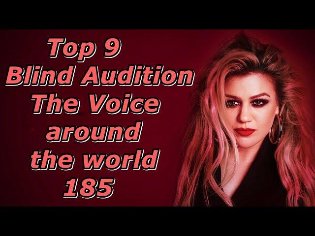 Top 9 Blind Audition (The Voice around the world 185)