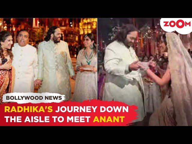 Bride-to-Be Radhika Merchant makes GRAND entry to join Anant Ambani at Pre-Wedding bash