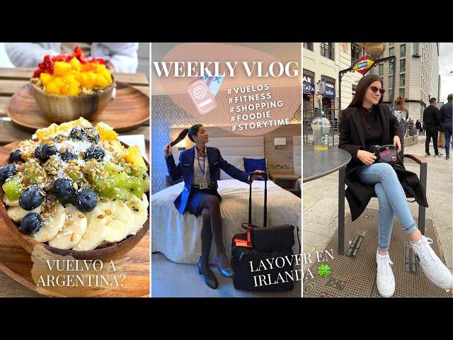 VLOG: mi semana como Cabin Crew ️ | Vuelos + Layover + Viajes + Fitness | Vuelvo a Argentina? 