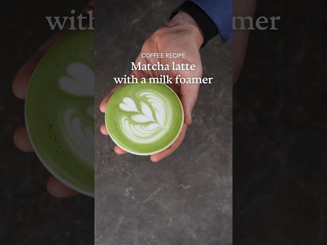 Perfect matcha latte at home