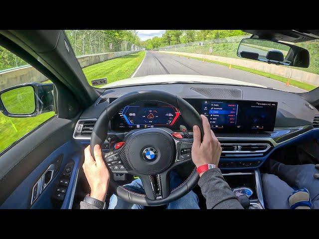 2023 BMW M3 Competition xDrive - POV Track Drive (Road America)