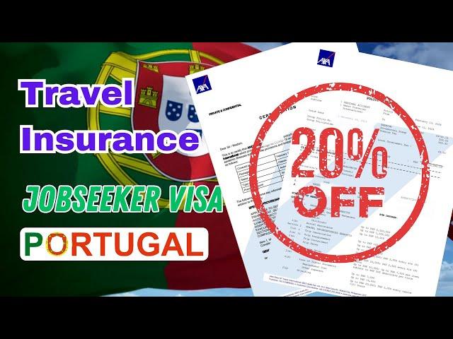 Travel Insurance for Portugal Jobseeker Visa Application