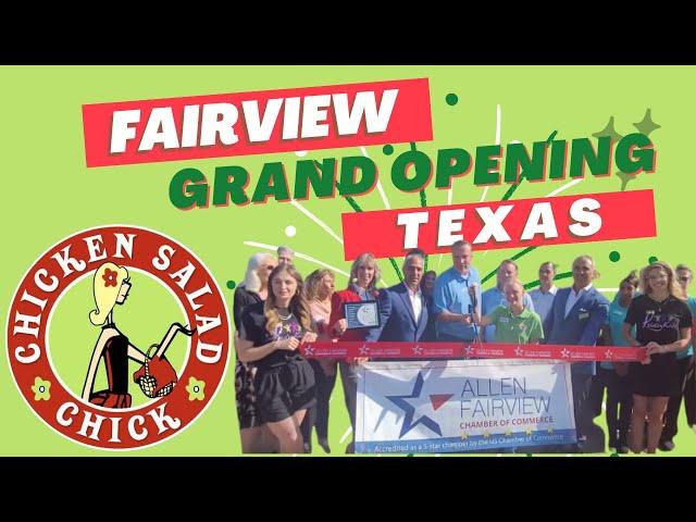 A Flavorful Addition to Our Community - Chicken Salad Chick Grand Opening in Fairview, TX!