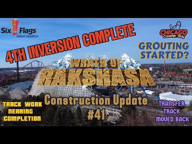 Six Flags Great America Wrath Of Rakshasa Construction Update #41