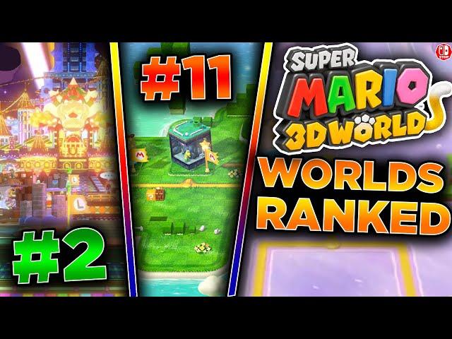 Ranking The BEST And WORST Worlds In Super Mario 3D World!