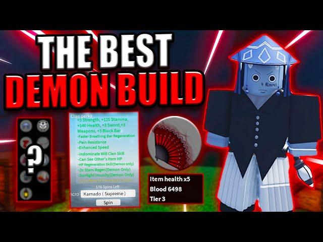 THE BEST DEMON BUILD IN PROJECT SLAYERS UPDATE 1.5