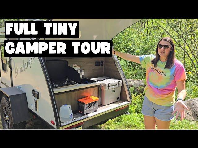 FULL TOUR of our NEW Bushwhacker 10 Foot Teardrop Camper! & answering all your questions