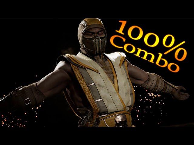 Scorpion 100% T.O.D Combo In Mortal Kombat 11| 4K