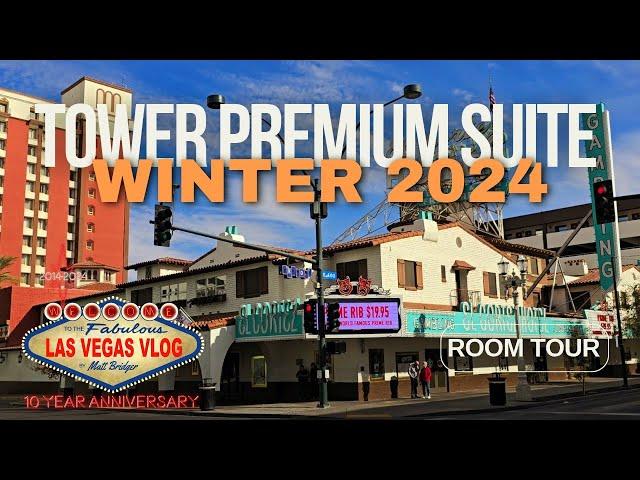 El Cortez Hotel & Casino Las Vegas (Remodeled Tower Premium Suite 1400) Room Tour 7th December 2024