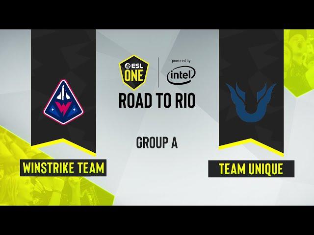 CS:GO - Team Unique vs. Winstrike Team [Vertigo] Map 2 - ESL One Road to Rio - Group A - CIS