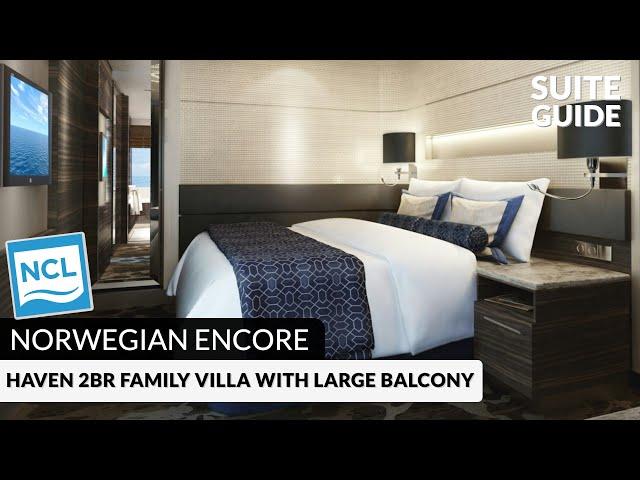 Norwegian Encore | Haven 2-Bedroom Family Villa with Large Balcony Tour & Review | 4K