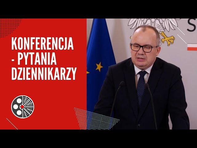 A. Bodnar: Konferencja - pytania dziennikarzy