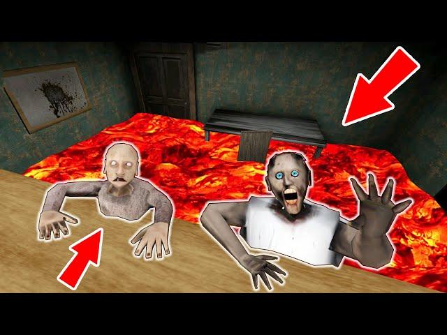 Granny, Grandpa vs *floor is lava* - funny horror animation parody (21-30 part. all series in a row)