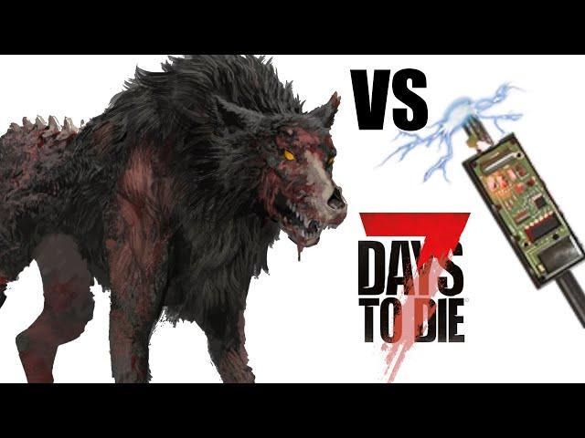 Horde Night Direwolves VS Electric Fence | 7 Days To Die 1.0 Vanilla PS5 Console  (15)