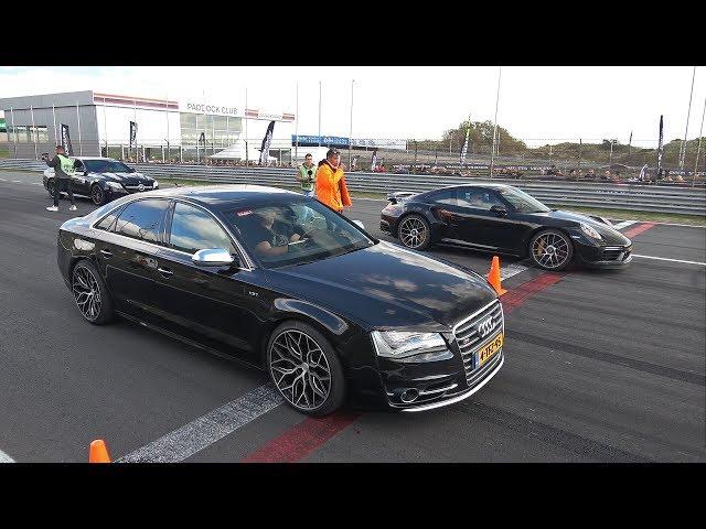 700HP Audi S8 D4 Quattro 4.0 TFSI V8T with Milltek vs Porsche 991 Turbo S