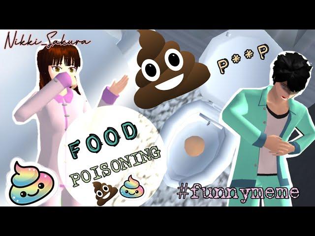 "Expired Food" Funny Meme | Got to Poop  | Sakura school simulator