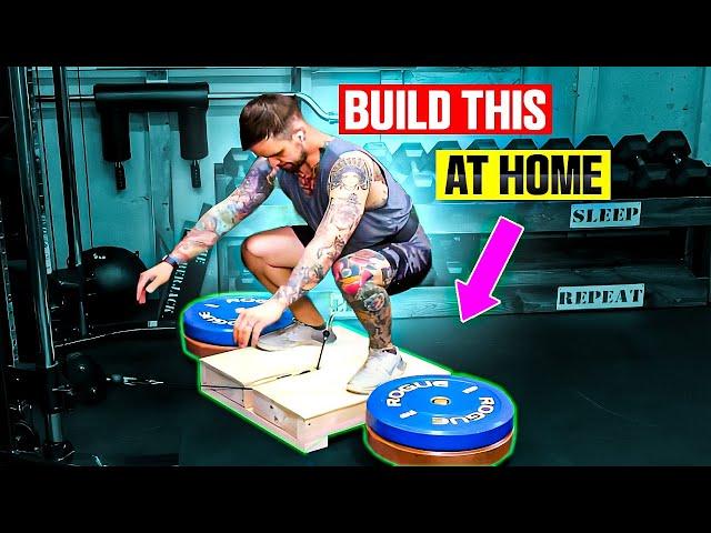 DIY Belt Squat Machine, how to build DIY gym equipment at home