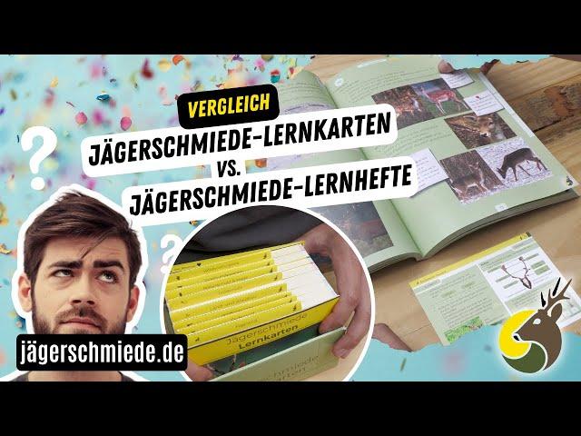 Vergleich: Jägerschmiede-Lernkarten vs. Jägerschmiede-Lernhefte