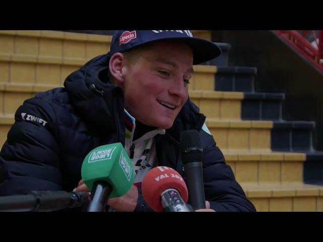 Mathieu van der Poel - Interview at the finish - Liège - Bastogne - Liège 2024