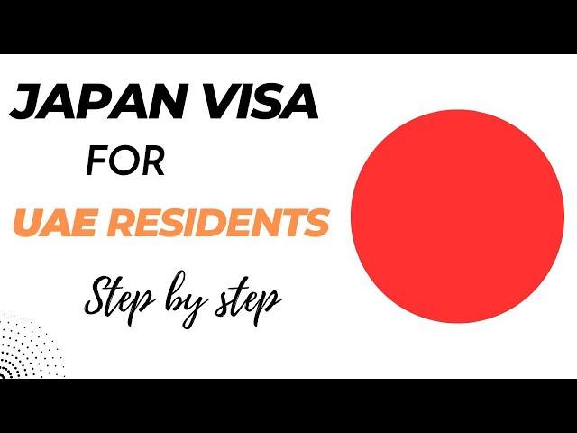 How to apply for Japan Evisa online for UAE residents | filling the Japanese visa application form